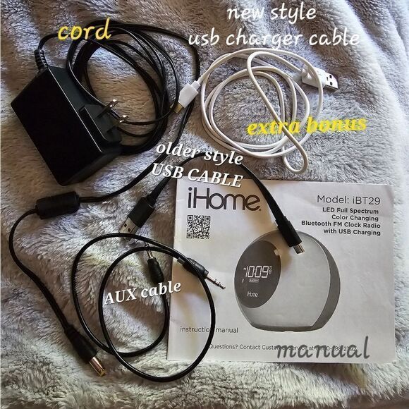 iHome Bluetooth Alarm Clock with Color Change (MIC3) - Picture 7 of 7